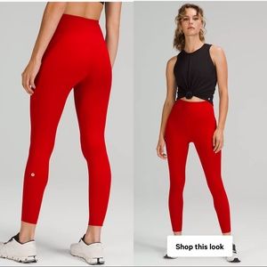 lululemon athletica High-Rise Red Leggings
